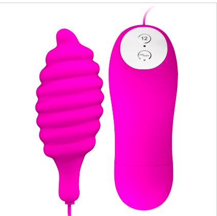 Trứng rung Prettylove Pleasure Shell xoắn ốc silicone 12 chế độ